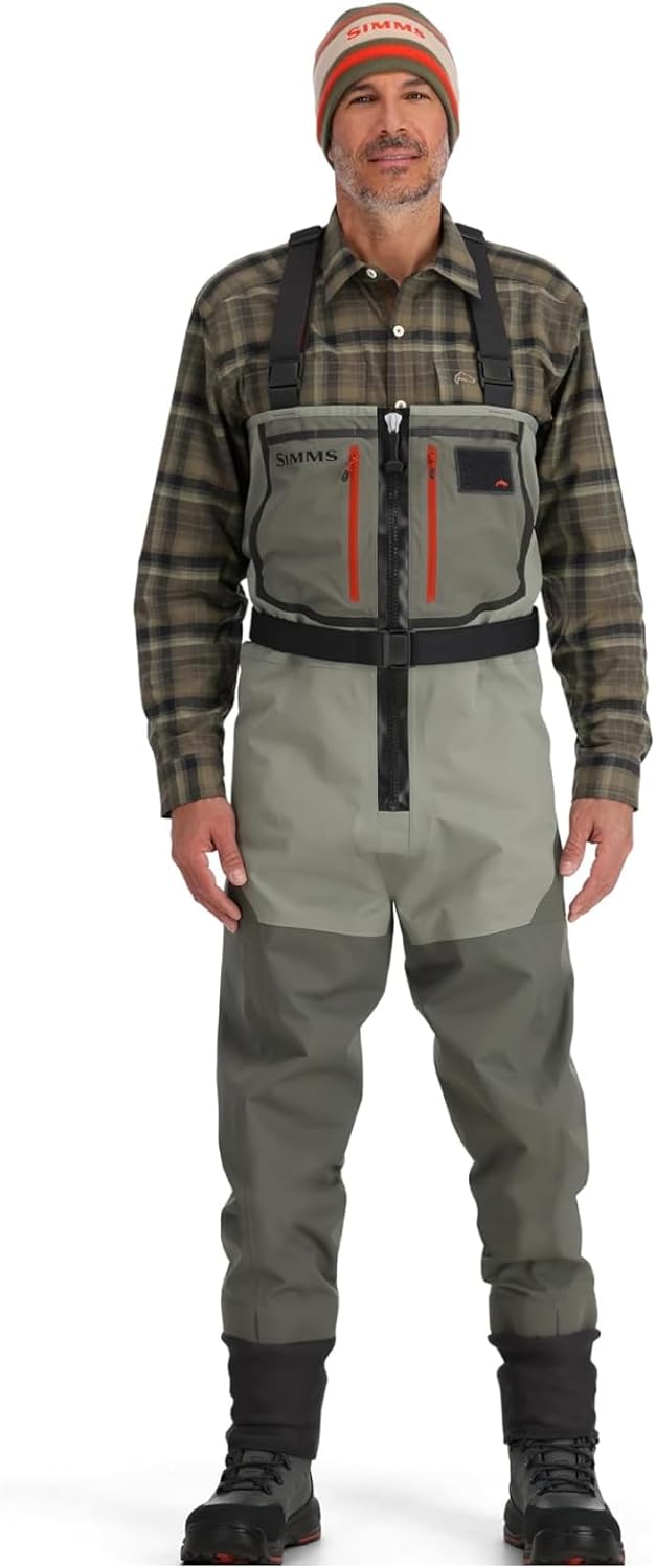 Simms Freestone Z Mens Fishing Waders, Waterproof Chest Stockingfoot Waders w/Gravel Guards, Hunting and Fly Fishing Waders - Image 4