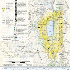 Tahoe Rim Trail Map (National Geographic Topographic Map Guide, 1013)
